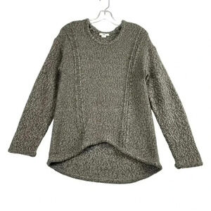 HELMUT LANG wool alpaca blend knit hi low sweater EUC Size Large